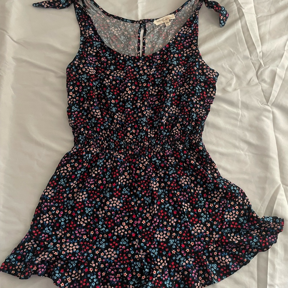 BeBop Floral Jumpsuit - Black and Multicolor